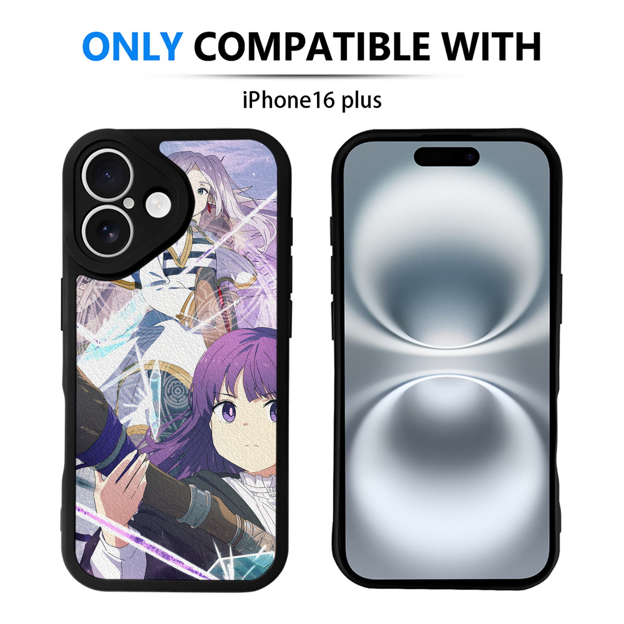 （画像用） 葬送のフリーレン Frieren 【iPhone 16シリーズ対応】シリコンスマホケース（レザー調） 材質：シリコン